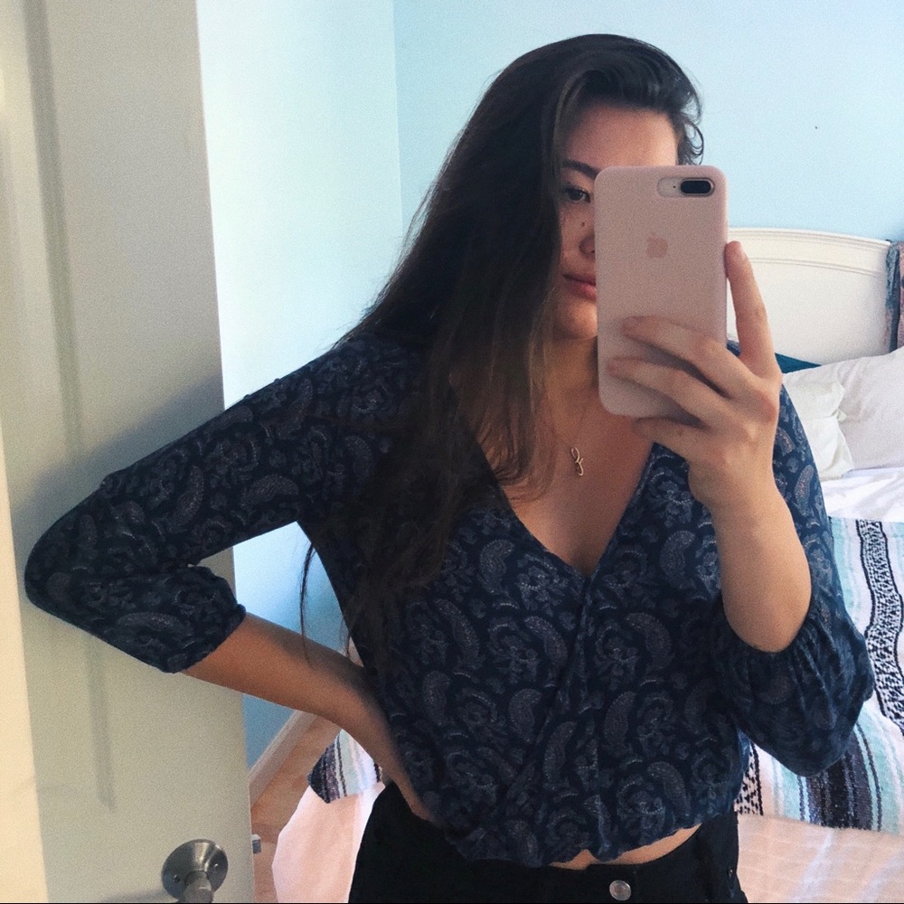 American Eagle Outfitters Paisley Blouse